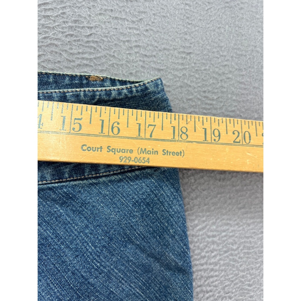 Old Navy Maxi Skirt Sz 12 Blue Jeans Denim Medium Wash Cotton Long A-Line Slit - Picture 3 of 10
